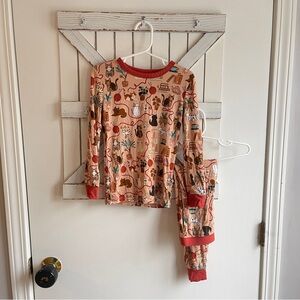 Cute Cat Print Bamboo Pajama Set